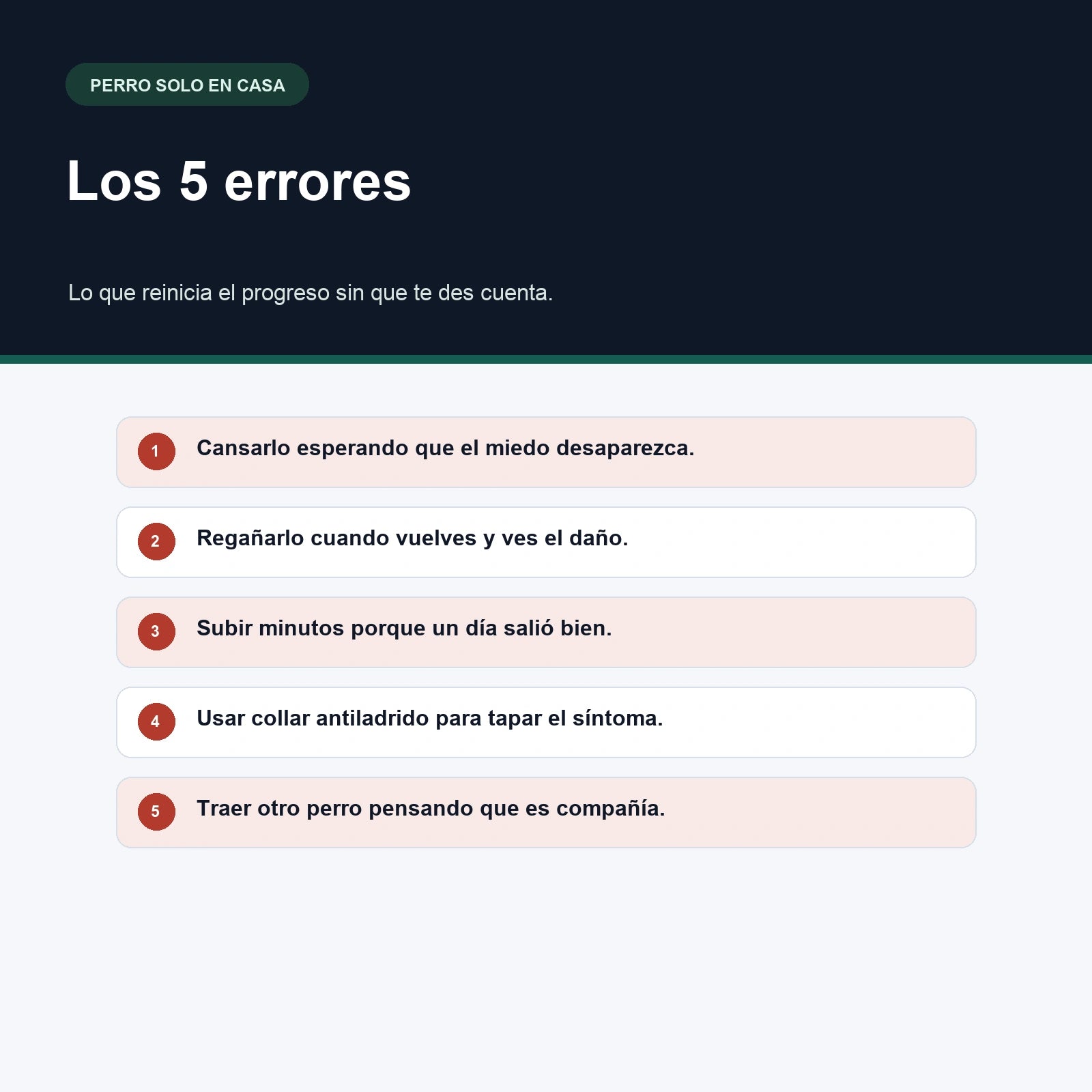 Lo que hace tu perro cuando te vas — El plan de 21 días
